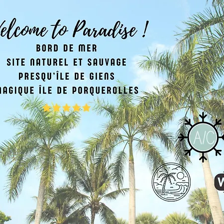 L'instant - Bord De - Avec Grand Jardin A La Capte Lägenhet Hyères