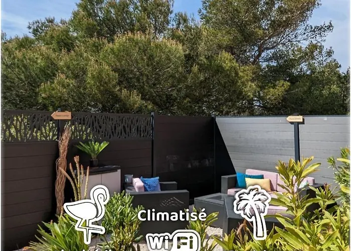 Lägenhet L'instant - Bord De - Avec Grand Jardin A La Capte *