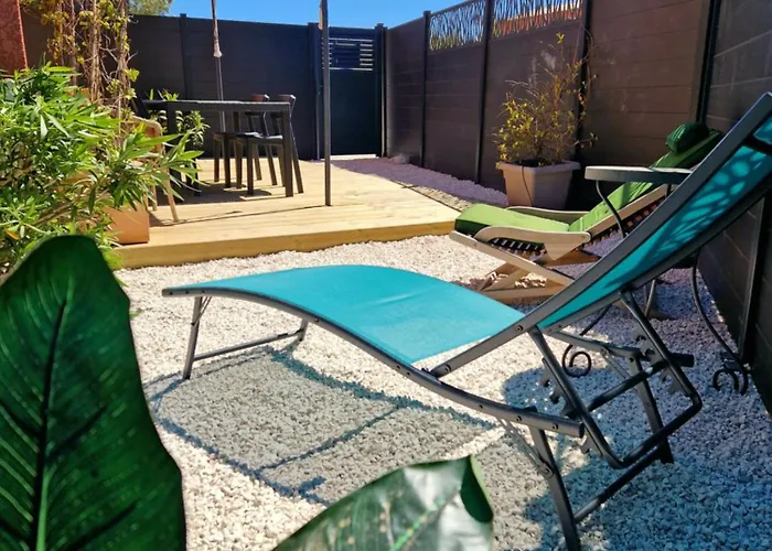 Lägenhet L'instant - Bord De - Avec Grand Jardin A La Capte Hyères